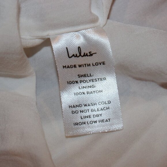 Lulus White Polyester Blend Sleeveless Knee Length Dress Women's Size S - Picture 8 of 10